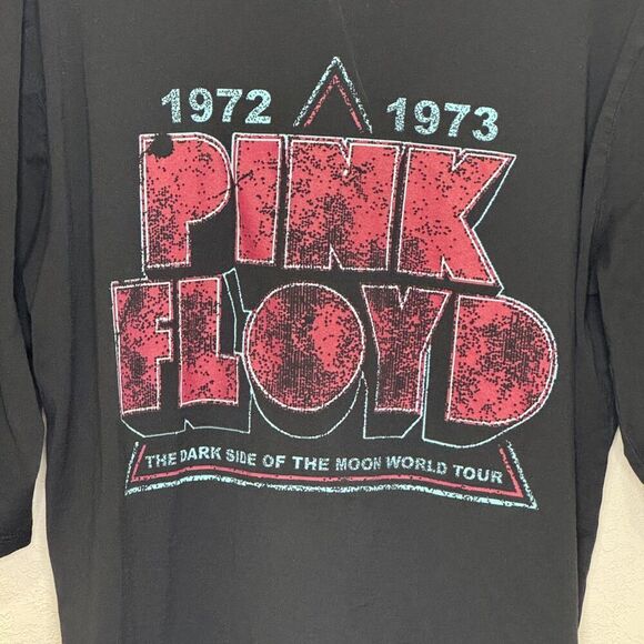 Recycled Karma Pink Floyd Shirt Medium Black Dark Side Moon Band 1972 1973 Tee - Picture 4 of 6